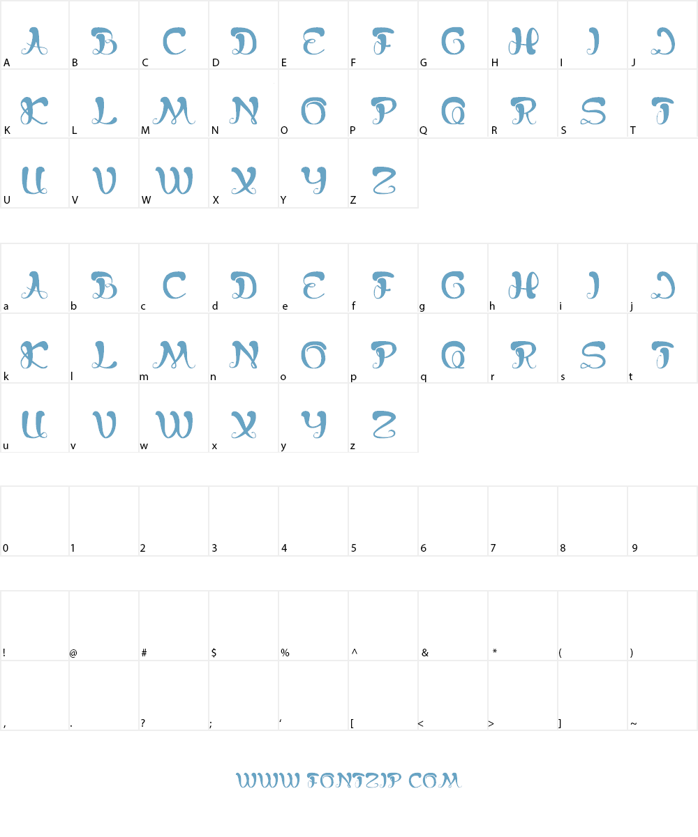 bunga melati putih Font Character